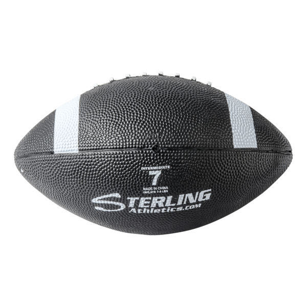 Color Rubber Camp Football Black White