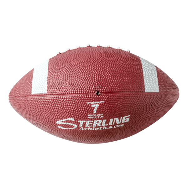 Color Rubber Camp Football Maroon White