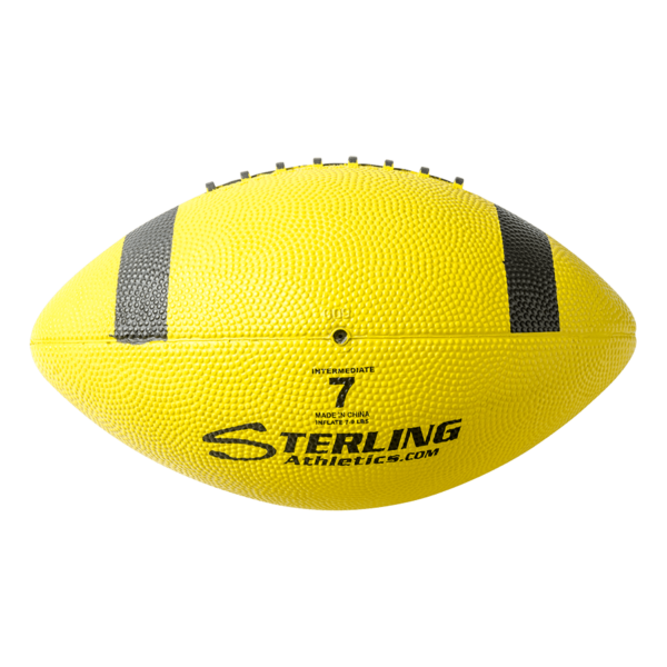 Color Rubber Camp Football Yellow Black