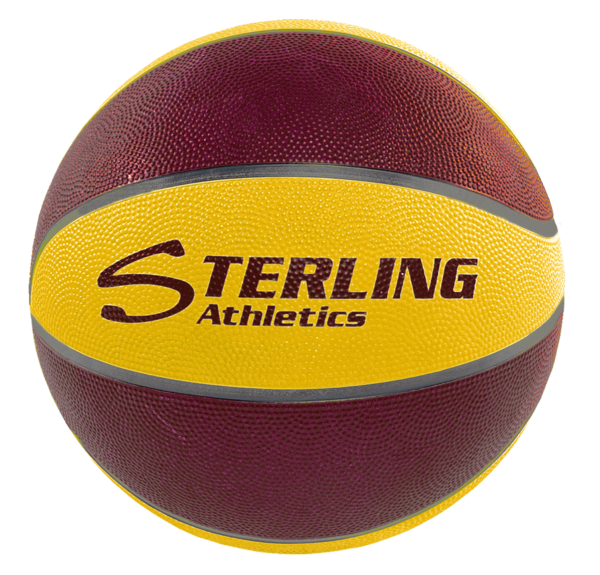 8-Panel Rubber Camp Ball - Maroon-Gold