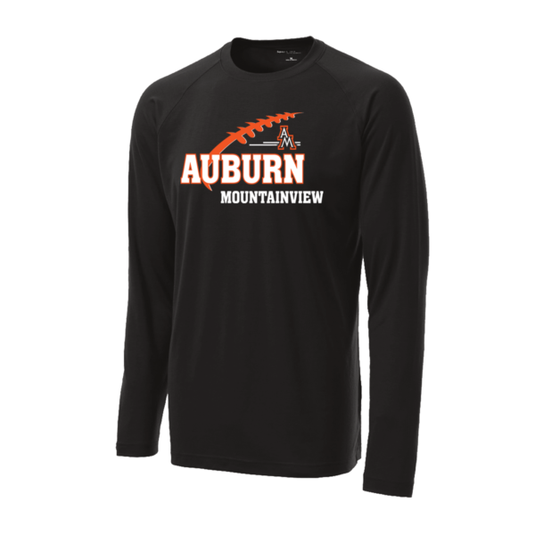 Auburn Mountainview Football Long Sleeve Tech Tee - Image 3
