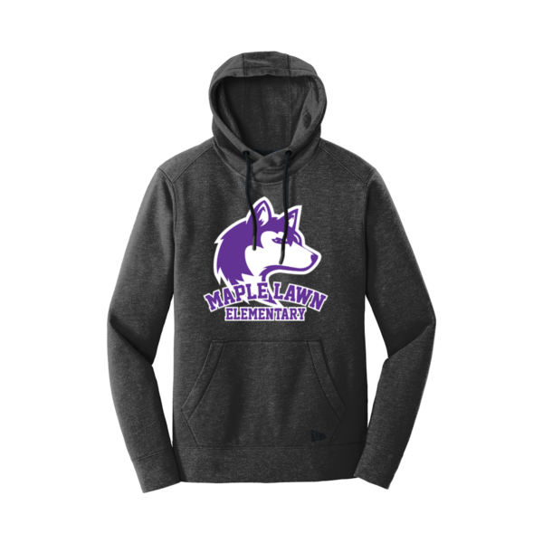 Maple Lawn Elementary Adult New Era Tri-Blend Fleece Hoody - Image 3