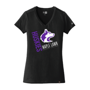 Maple Lawn Elementary Ladies New Era V-Neck Shirt