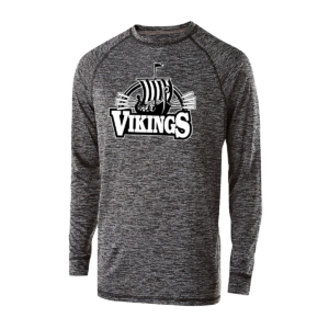 BLE Adult Electrify 100% Polyester Dri-Fit Long Sleeve Shirt *Viking Ship Design*