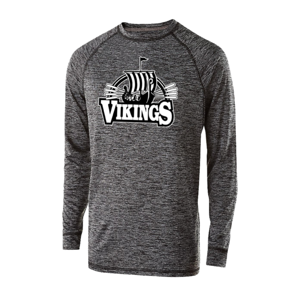 BLE Adult Electrify 100% Polyester Dri-Fit Long Sleeve Shirt *Viking Ship Design*