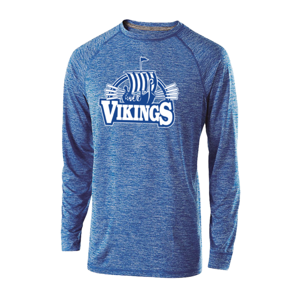 BLE Adult Electrify 100% Polyester Dri-Fit Long Sleeve Shirt *Viking Ship Design* - Image 2