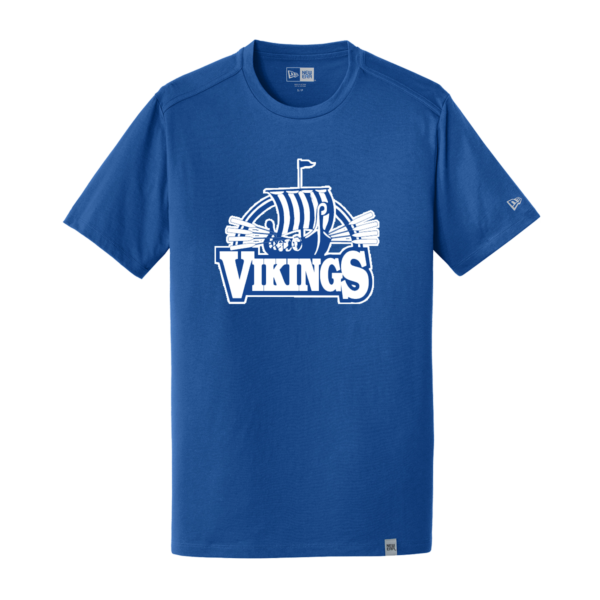 BLE Adult New Era 60/40 Cotton/Poly Shirt *Viking Ship Design*