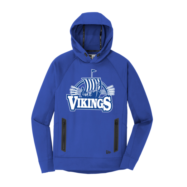 BLE Adult New Era Fleece Pullover Hoody *Viking Ship Design*