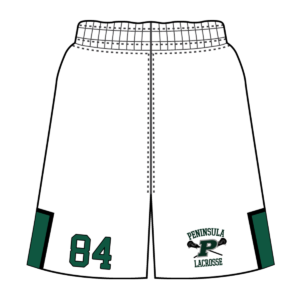 Peninsula Lacrosse Sublimated Uniform Shorts - Returning Player