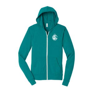 Bonney Lake Mens Soccer Triblend Full-Zip Lightweight Hoody
