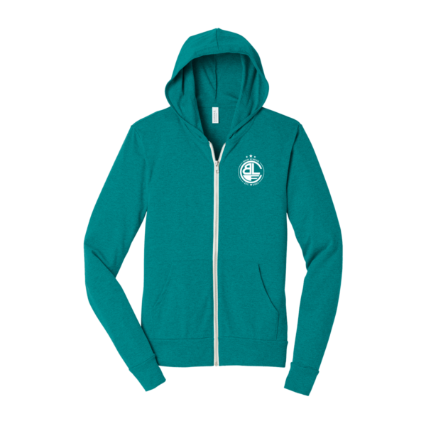 Bonney Lake Mens Soccer Triblend Full-Zip Lightweight Hoody