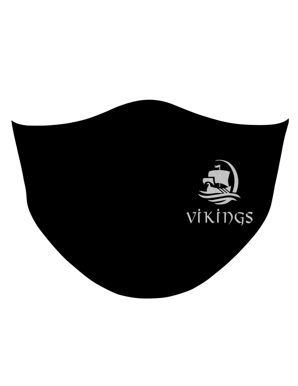 BLE Black Sublimated Safe Guard Face Mask (Adult & Youth)