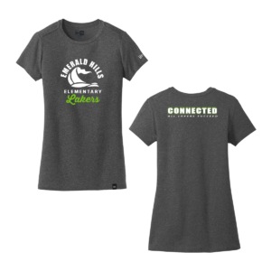 Emerald Hills Elementary Staff Ladies New Era Crew T-Shirt