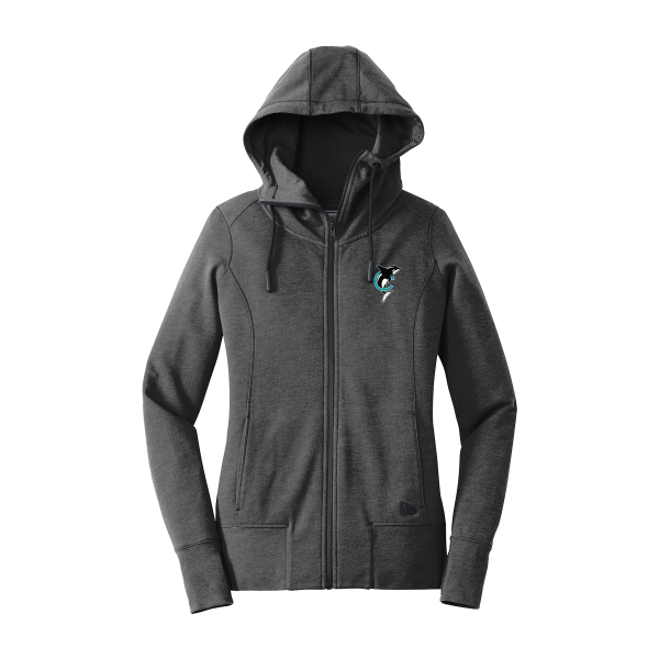 Crestwood Elementary Staff Ladies New Era Full Zip Hooded Sweatshirt - Image 2