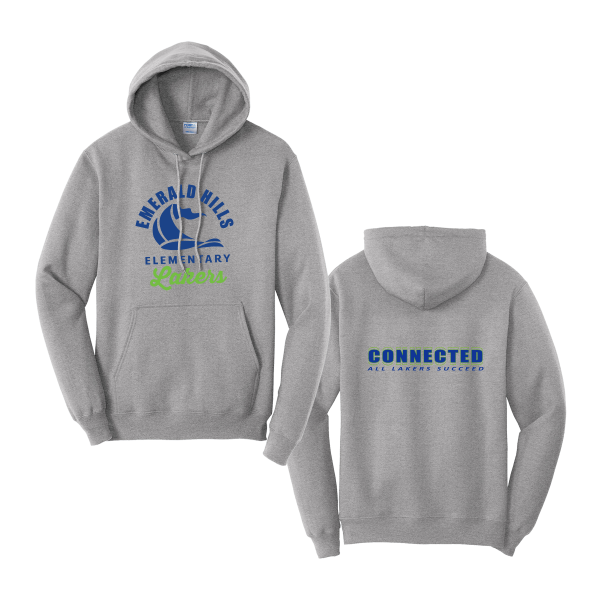 Emerald Hills Elementary Staff Adult Traditional Cotton/Poly Hooded Sweatshirt - Image 3