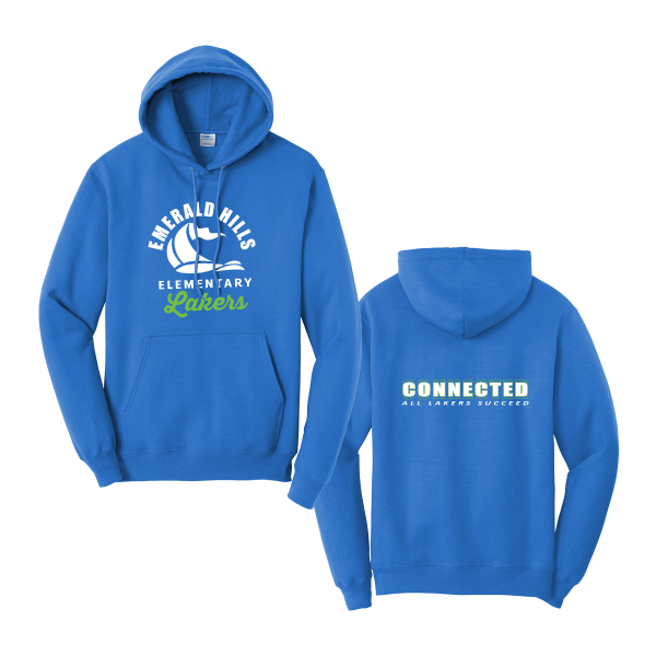 Emerald Hills Elementary Staff Adult Traditional Cotton/Poly Hooded Sweatshirt - Image 4