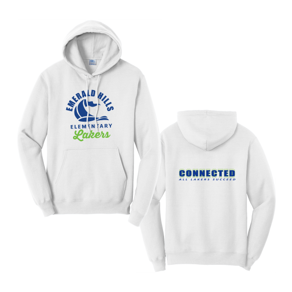 Emerald Hills Elementary Staff Adult Traditional Cotton/Poly Hooded Sweatshirt - Image 5