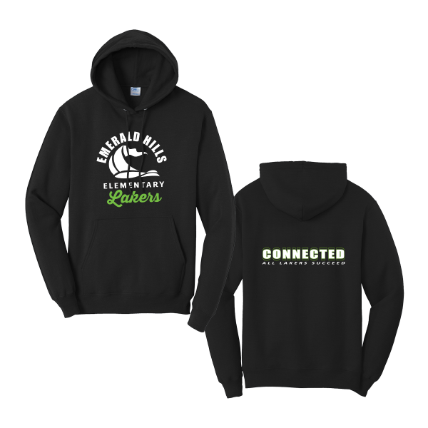 Emerald Hills Elementary Staff Adult Traditional Cotton/Poly Hooded Sweatshirt - Image 2