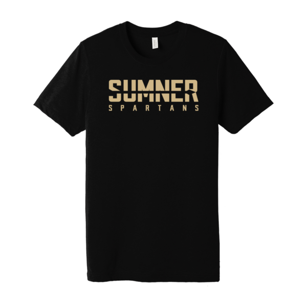 Sumner High School Spear Black Triblend Tee (Adult & Youth)