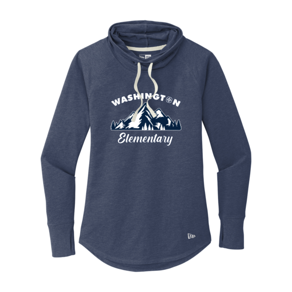 Washington Elementary New Era ® Ladies Sueded Cotton Blend Cowl Tee - Mountain - Image 2