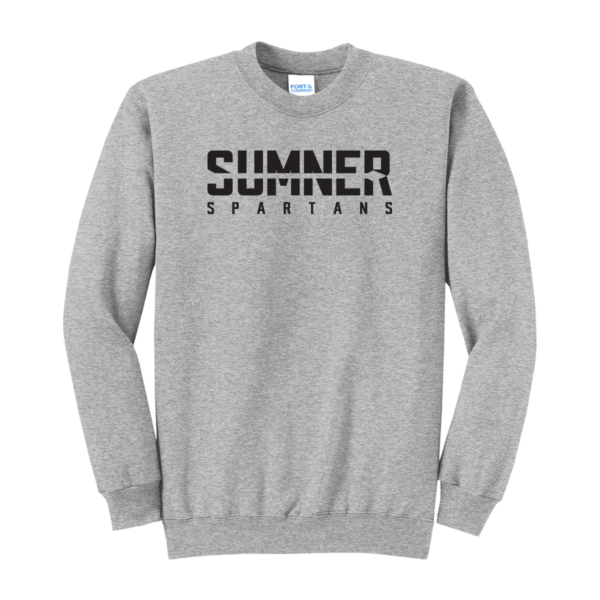 Sumner High School Spear Grey Crewneck Sweatshirt (Adult & Youth)