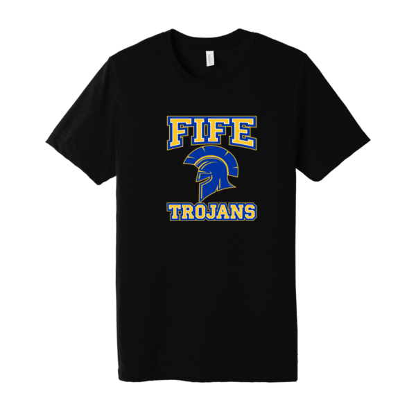 Fife Trojans Bella+Canvas Tri-Blend Tee - Image 2
