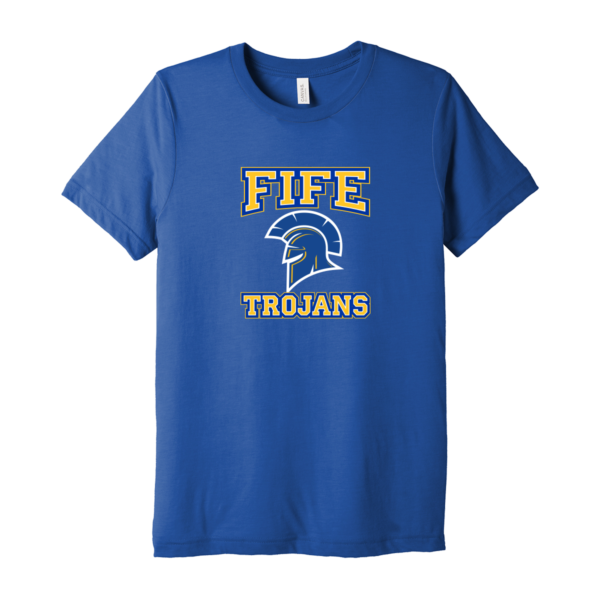 Fife Trojans Bella+Canvas Tri-Blend Tee