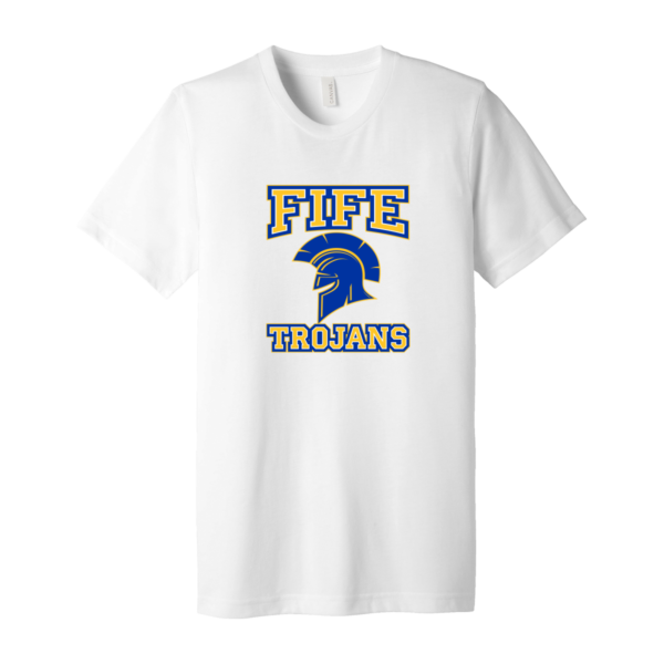 Fife Trojans Bella+Canvas Tri-Blend Tee - Image 4