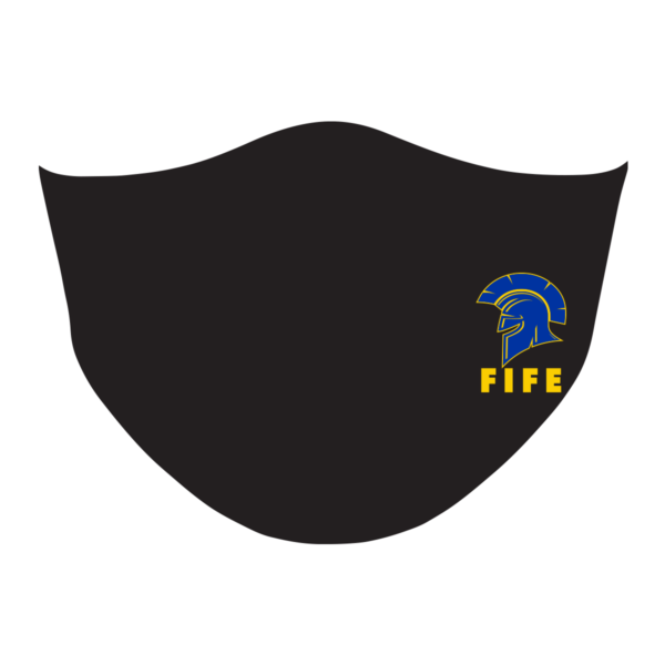 Fife Trojans Black Sublimated Safe Guard Face Mask (Adult & Youth)