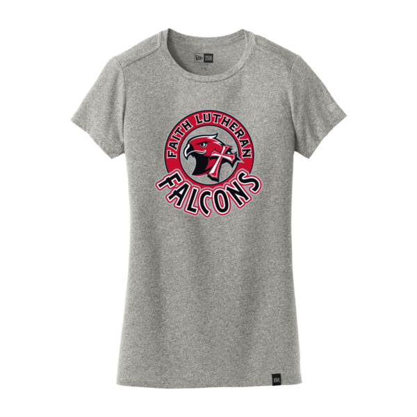 Faith Lutheran New Era® Ladies Heritage Blend Crew Tee - Circle - Image 2