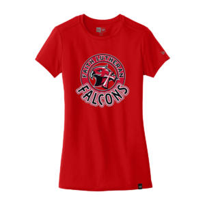 Faith Lutheran New Era® Ladies Heritage Blend Crew Tee - Circle