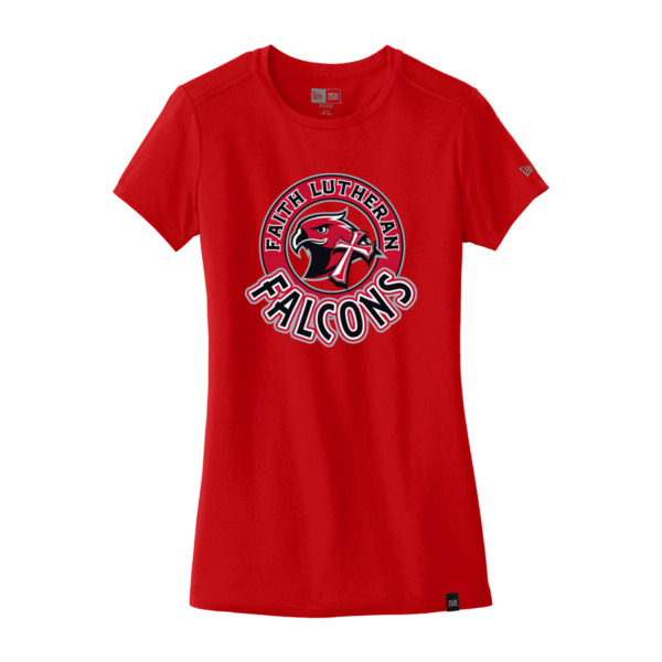 Faith Lutheran New Era® Ladies Heritage Blend Crew Tee - Circle