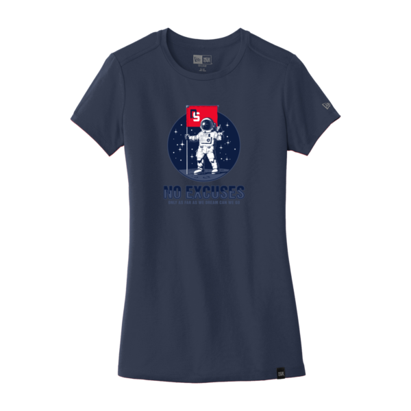 Dick Scobee New Era® Ladies Heritage Blend Crew Tee - Flag - Image 2