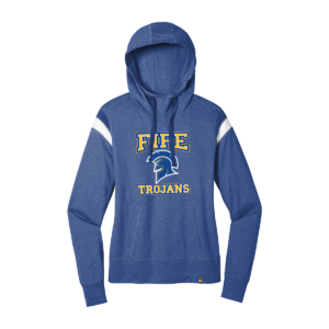 Fife Trojans New Era Ladies Heritage Blend Varsity Hoodie
