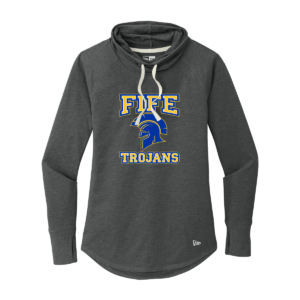 Fife Trojans New Era Ladies  Sueded Cotton Blend Cowl Pullover