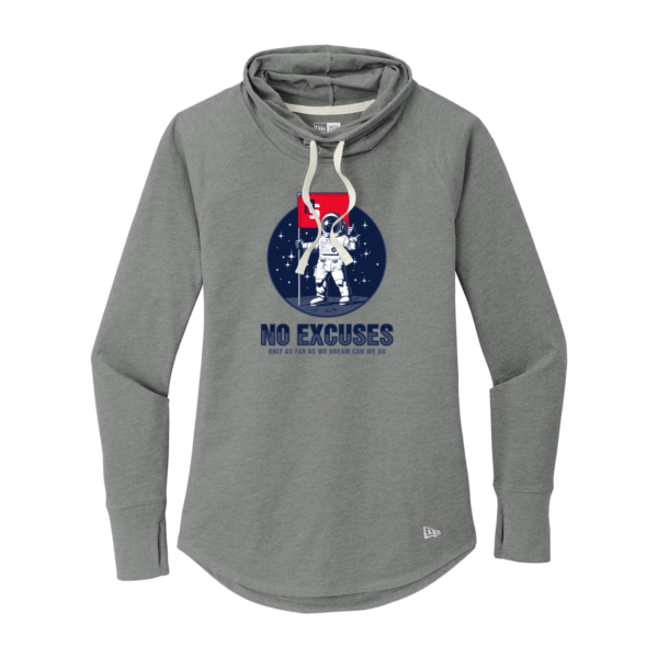 Dick Scobee New Era ® Ladies Sueded Cotton Blend Cowl Tee - Flag - Image 2