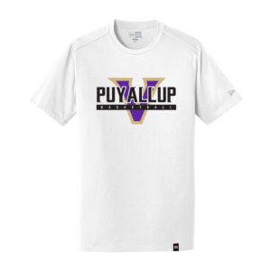 Puyallup Basketball Adult New Era Cotton/Poly Tee