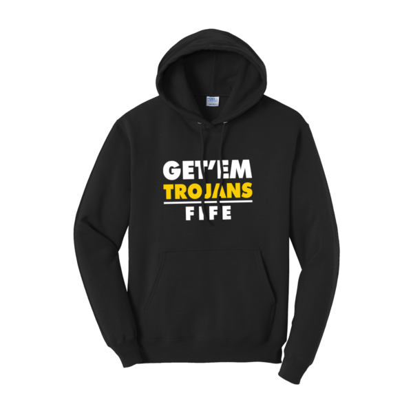 Get 'Em Trojans Port & Co. Traditional Cotton/Poly Hoodie - Image 4