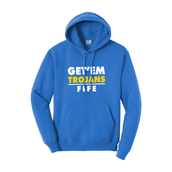 Get 'Em Trojans Port & Co. Traditional Cotton/Poly Hoodie - Image 3