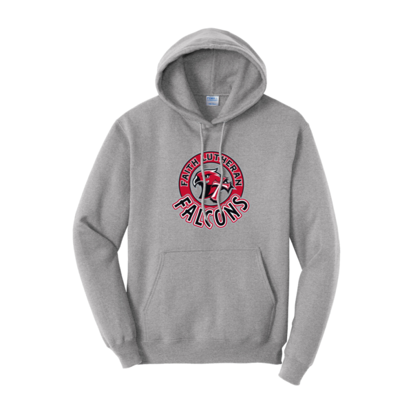 Faith Lutheran Port & Company® Core Fleece Pullover Hooded Sweatshirt - Circle