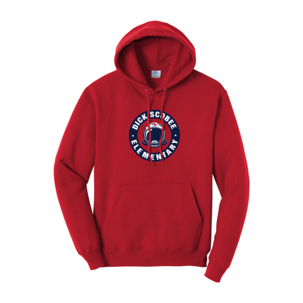 Dick Scobee Port & Company® Core Fleece Pullover Hooded Sweatshirt - Helmet - Image 3