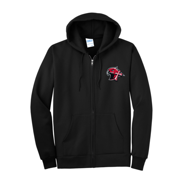 Faith Lutheran Port & Company® Core Fleece Full-Zip Hooded Sweatshirt - Falcon