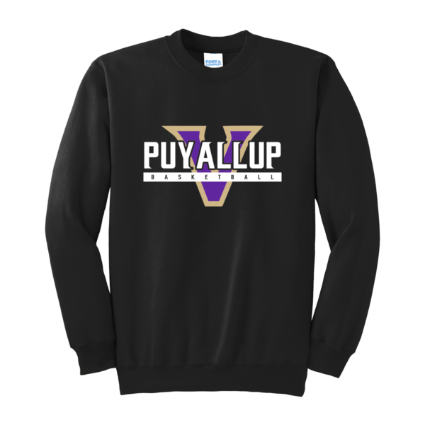 Puyallup Basketball 9 Oz. Crewneck Sweatshirt  *Youth & Adult* - Image 3