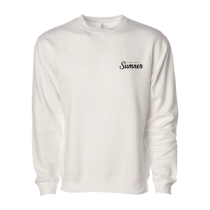 Sumner Basketball Adult Bone 9 Oz. Crewneck Sweatshirt *3D Embroidered Logo*