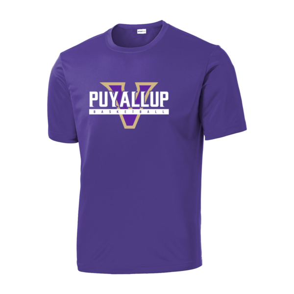 Puyallup Basketball Purple Polyester Dri-Fit Tee *Youth & Adult*