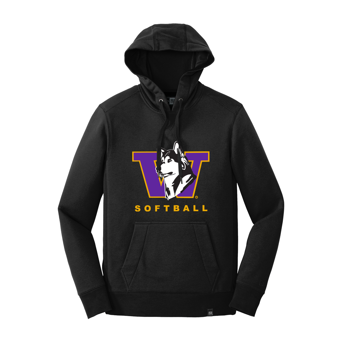 UW Softball Adult New Era 9 Oz. Hoodie *90’s Dawg* Sterling Athletics