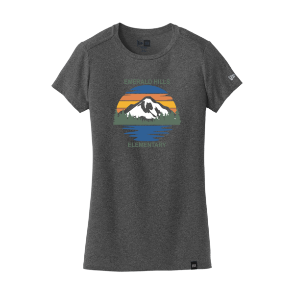 Emerald Hills New Era® Ladies Heritage Blend Crew Tee - Image 2