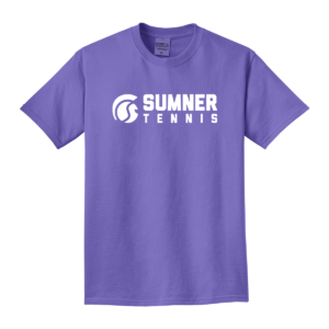 Sumner Tennis Amethyst Light Purple Cotton Tee