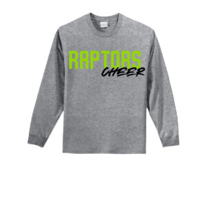 Raptors Cheer Port & Company® Long Sleeve Essential Tee