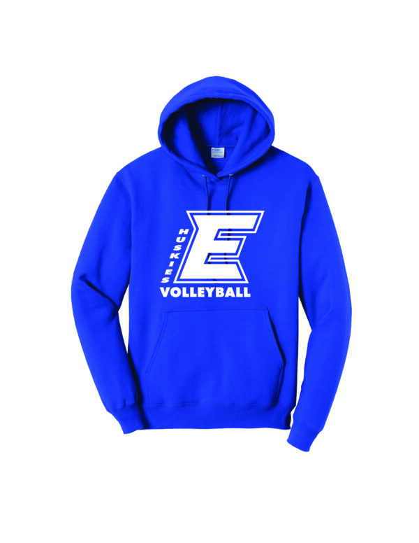 Emmett Volleyball Port & Company® Core Fleece Pullover Hooded Sweatshirt - Huskies - Image 2